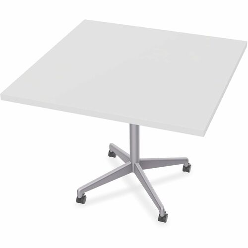 Table, Zia, Flip, 42X42 CST, MS, White 6/BD view 2