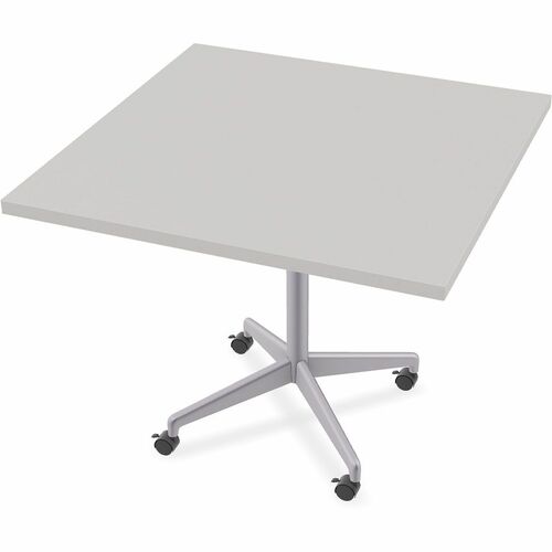 Table, Zia, Flip, 36x36 CST, MS, Gray 6/BD view 2