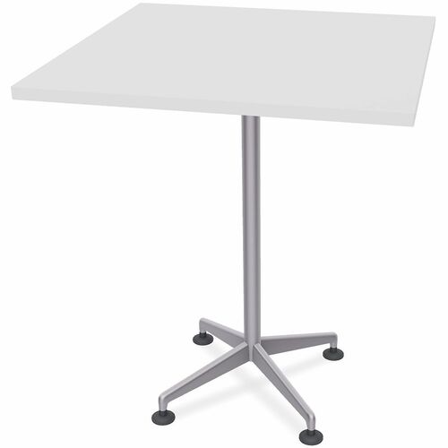 Table, ZIA, Fixed, 36x36x42, MS, White 8/BD view 2