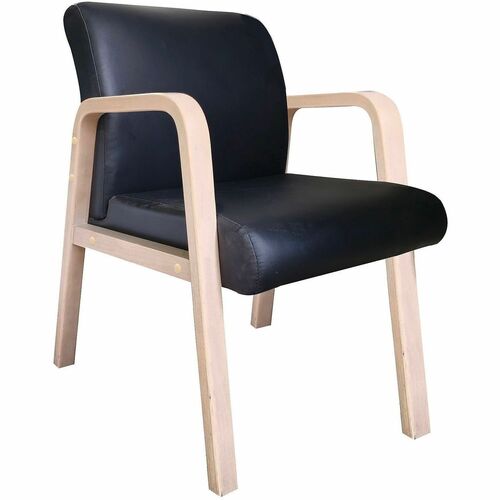 Chair, Guest, Wood, Black/Me view 2