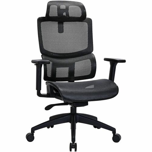 Chair, HB, Mesh/Mesh, Black view 2