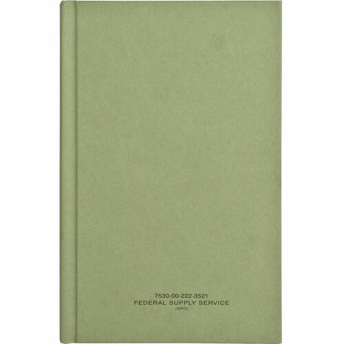 Book, Log, Hardbound, 5x8, Green view 2