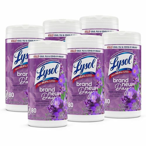 Wipe, Disinfectant, Lavender, 80 Count 6/CT view 2