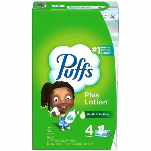 Puffs Plus 6 4X124 Count Family LCP KDF US 24/CT view 2