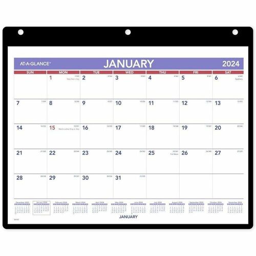 At-A-Glance Monthly Desk/Wall Calendar with Poly Holder AAGSK800