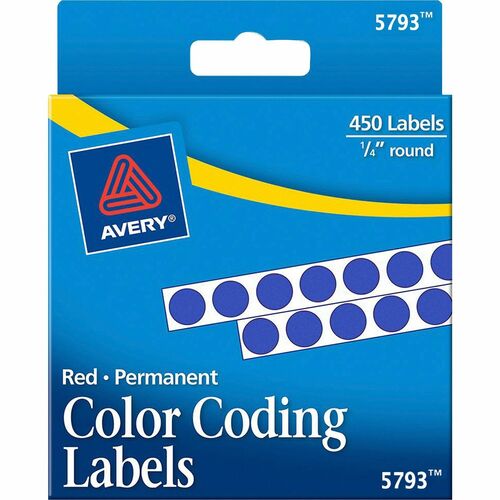 Avery&reg; 1/4" Color-Coding Labels AVE05793