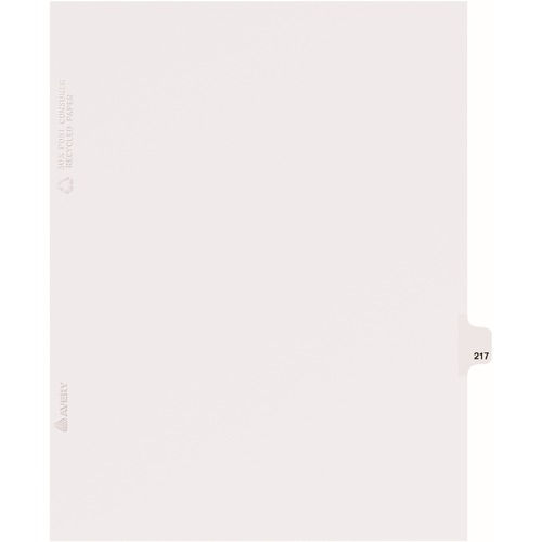 Avery&reg; Side Tab Individual Legal Dividers AVE82433