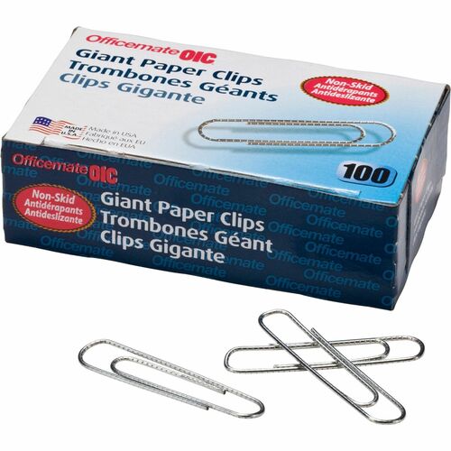 Baumgartens® Plastic Paper Clips, Box Of 200, Large, Assorted Colors -  Zerbee