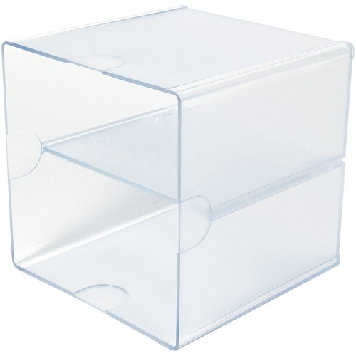 Deflecto Stackable Cube Organizer - 2 Compartment(s) - 6