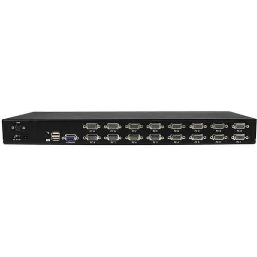 StarTech.com 16 Port 1U Rack Mount USB KVM Switch with OSD - 16 ...