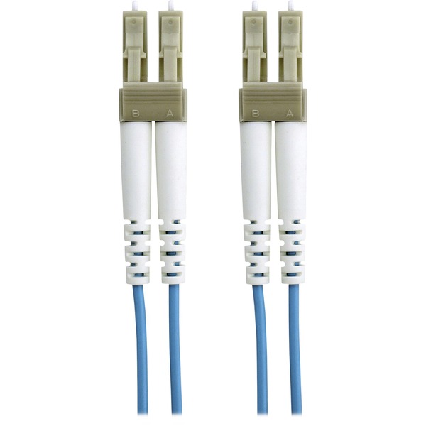 Belkin Fiber Optic Cable, 10GB/100GB Aqua Multimode LC/LC Duplex