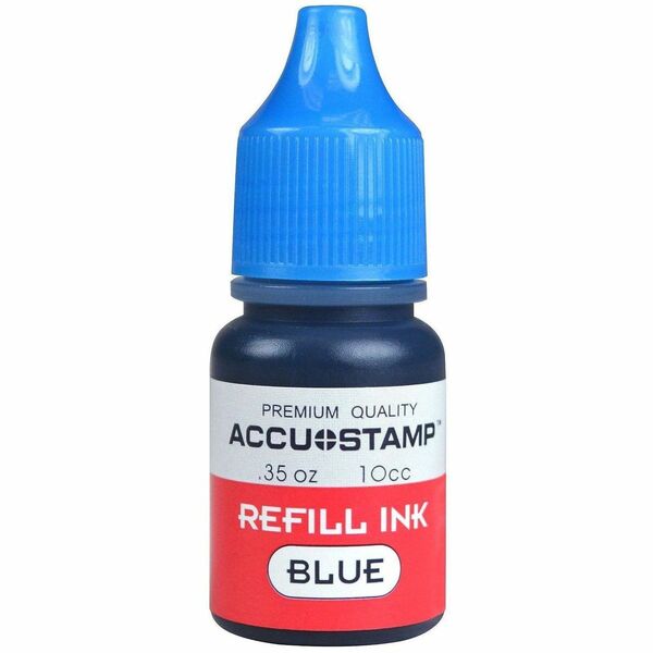 Cosco Self-inking Stamp Pad Refill Ink - Blue Ink - 1 Each ...