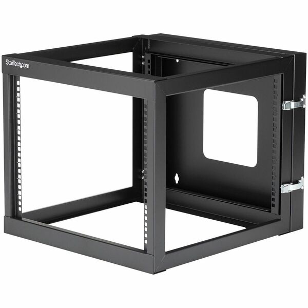 StarTech.com 8U 22in Depth Hinged Open Frame Wall Mount Server Rack ...