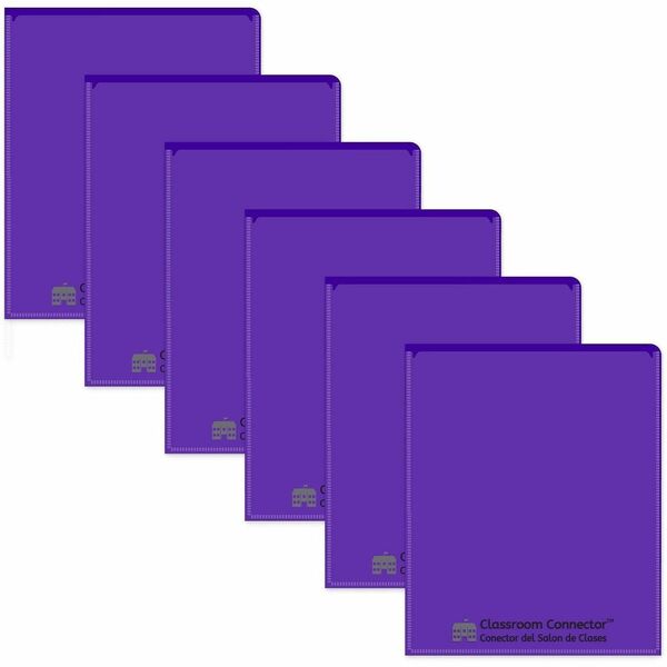 Classroom Connector school-to-home folder, purple, 25/BX - Knowledge Tree
