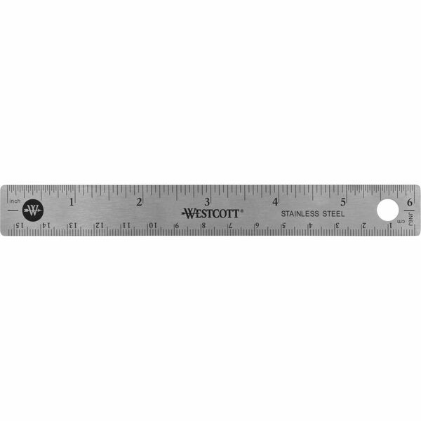 Pacific Arc, Stainless Steel Ruler with Inch/Metric Conversion Table