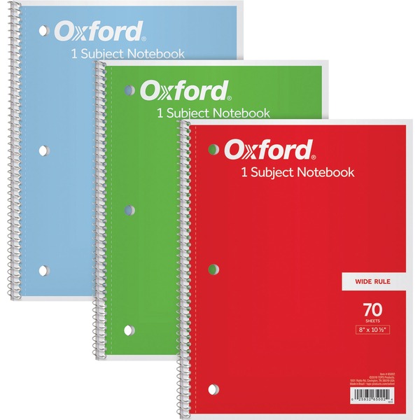 Oxford Filler Paper, 8 x 10-1/2 Inch Wide Ruled Paper