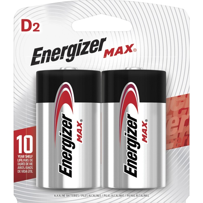 Energizer Max Alkaline D Batteries 2 Pack For Multipurpose D 1 5 V Dc Alkaline 2 Pack