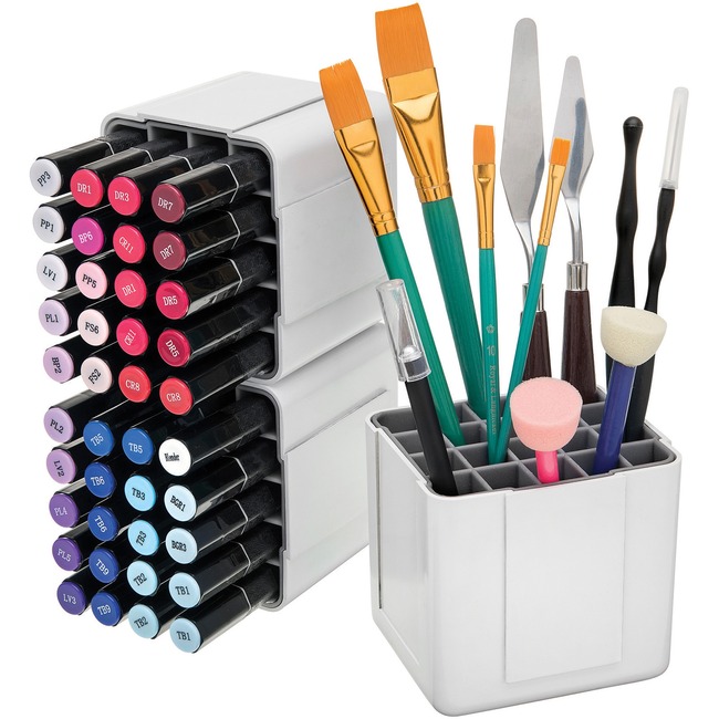 Stackable Marker Deflecto Interlocking Marker Organizer - 4.30