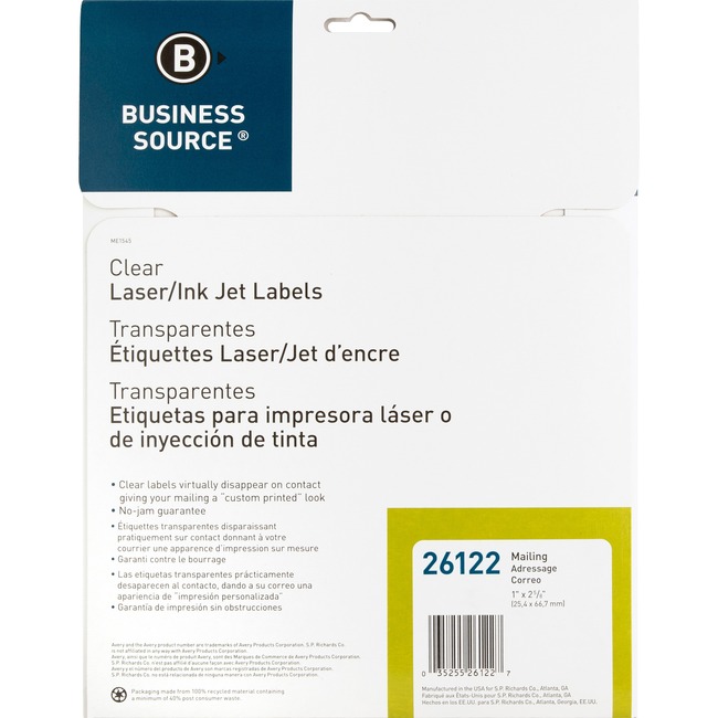 Business Source Mailing Address Labels - 1