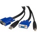 StarTech.com 10 ft 2-in-1 Universal USB KVM Cable - Video / USB cable - HD-15, 4 pin USB Type B (M)