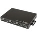 StarTech.com 4 Port Wall Mountable USB to Serial Adapter Hub with COM Retention - 1 x Type A Female 