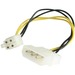 StarTech.com 6in LP4 to P4 Auxiliary Power Cable Adapter - 15.2cm - LP4 - ATX 12V DC