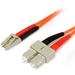 StarTech.com 2m Multimode 62.5/125 Duplex Fiber Patch Cable LC - SC - LC Male Network - SC Male Netw