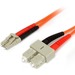 StarTech.com 3m Multimode 62.5/125 Duplex Fiber Patch Cable LC - SC - 2 x LC Male Network