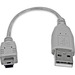 StarTech.com 6in Mini USB 2.0 Cable - A to Mini B - Type A Male USB - Mini Type B Male USB - 6 - Gra