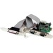StarTech.com 2S1P Native PCI Express Parallel Serial Combo Card with 16550 UART - 2 x 9-pin DB-9 Mal