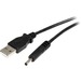 StarTech.com 3 ft USB to Type H Barrel 5V DC Power Cable - 5V DC - Black