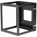 StarTech.com 12U 22in Depth Hinged Open Frame Wall Mount Server Rack - 63.50 kg x Maximum Weight Cap