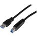 StarTech.com 2m (6 ft) Certified SuperSpeed USB 3.0 A to B Cable - M/M - 1 x Type A Male USB - 1 x T