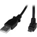 StarTech.com 2m Micro USB Cable, A to Down Angle Micro B, 1x Type A Male USB, 1x Type B Male Micro U