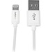 StarTech.com 0.3m (11in) Short White Apple 8-pin Lightning Connector to USB Cable for iPhone / iPod 