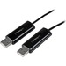 StarTech.com 2 Port USB KM Switch Cable w/ File Transfer for PC and Mac - 1 x Type A Male USB - Blac