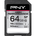 PNY Elite Performance 64 GB SDXC - Class 10/UHS-I - 100 MB/s Read - 65 MB/s Write - 1 Card/1 Pack