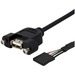 StarTech.com 3 ft Panel Mount USB Cable - USB A to Motherboard Header Cable F/F - 1 x Type A Female 