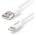 StarTech.com 3m (10ft) Long White Apple 8-pin Lightning Connector to USB Cable for iPhone / iPod / i