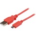 StarTech.com 1m Pink Mobile Charge Sync USB to Slim Micro USB Cable for Smartphones and Tablets