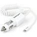 StarTech.com Dual Port Car Charger with Apple 8-pin Lightning Connector and USB 2.0 Port