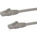 StarTech.com 0.5m Gray Gigabit Snagless RJ45 UTP Cat6 Patch Cable - 50cm Patch Cord - 1 x RJ-45 Male