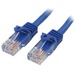 StarTech.com 2 m Blue Cat5e Snagless RJ45 UTP Patch Cable - 2m Patch Cord - 1 x RJ-45 Male Network
