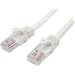 StarTech.com 1m White Cat5e Snagless RJ45 UTP Patch Cable - 1m Patch Cord - 1x RJ-45 Male Network