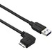 StarTech.com 0.5m 20in Slim Micro USB 3.0 Cable - M/M - USB 3.0 A to Left-Angle Micro USB - USB 3.1 