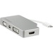 StarTech.com USB-C Multiport Adapter - Aluminum - USB Type C to VGA / 4K HDMI / Mini DisplayPort / D