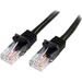 StarTech.com 5m Black Cat5e Snagless RJ45 UTP Patch Cable - 5 m Patch Cord - Ethernet Patch Cable - 
