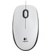 Logitech M100 Mouse - Optical Wired - White