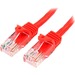 StarTech.com 10m Red Cat5e Patch Cable with Snagless RJ45 Connectors - Long Ethernet Cable - 10 m Ca