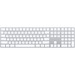 Apple Magic Scissors Keyboard - Wireless Connectivity - Bluetooth - Silver, White - English (UK) - C